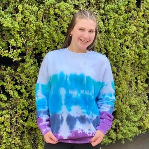 Custom tie dye sweatshirt